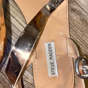 Metallic rose gold Steven madden sandal